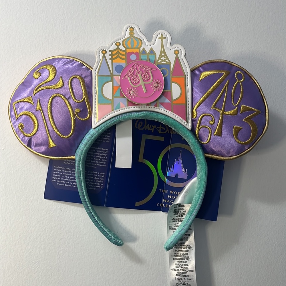 Disney’s Mickey The Main Attraction “It’s a Small World” Ears and Pin Bundle